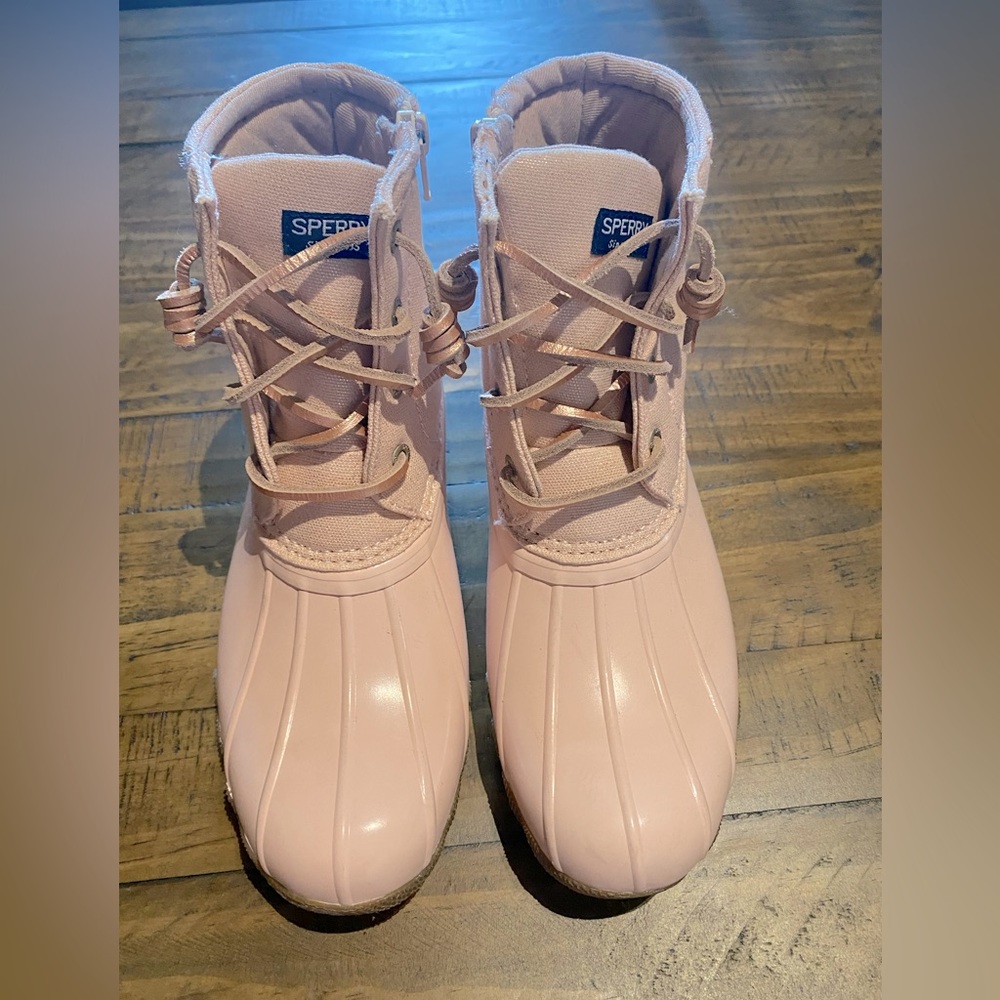 Sperrys Girls Blush Pink Duck Boot